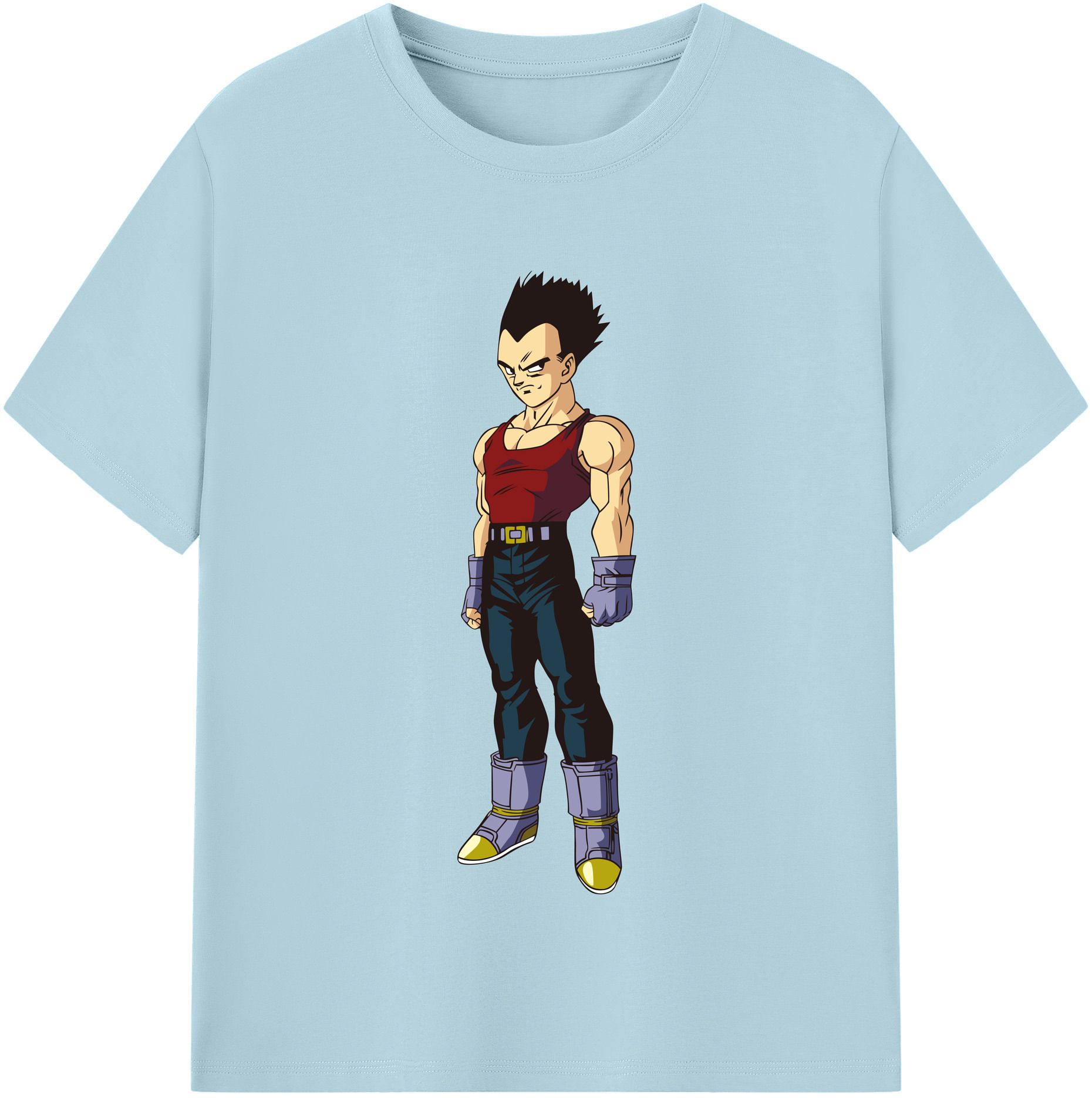 （画像用） ドラゴンボール ベジータ四世（Bejīta Yonsei）DRAGON BALL Vegeta IV 綿100％半袖Tシャツ（フロントプリント）
